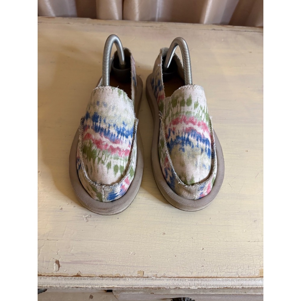Sanuk x Grateful Dead Slip-On Shoes – Style 1125292 Tie-Dye Canvas (Men's 7 / Wo